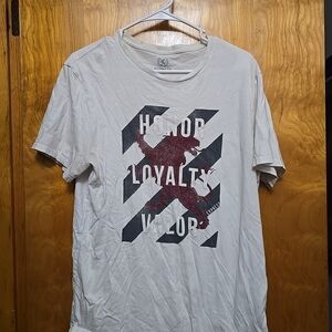 Express White Tee with Graphic Design